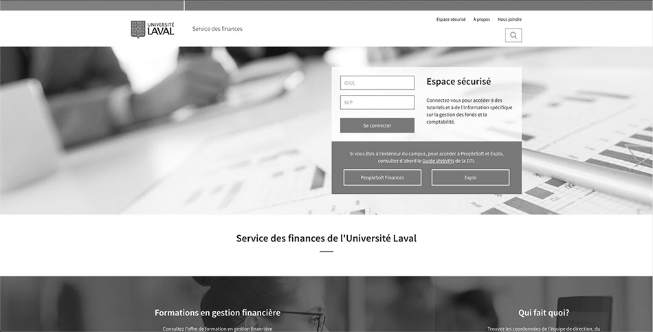 Service des finances - Ulaval